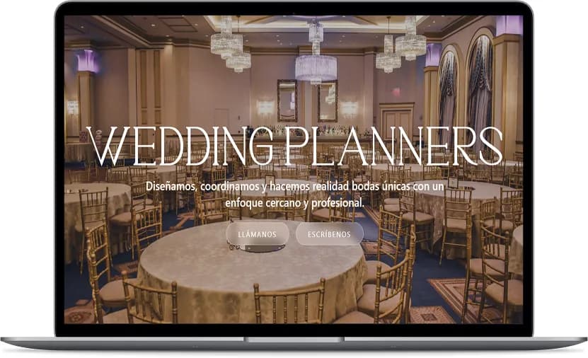 Web para wedding planner RL Eventos