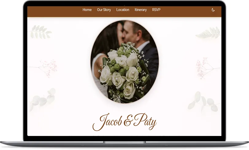 Invitación digital boda con formulario RSVP