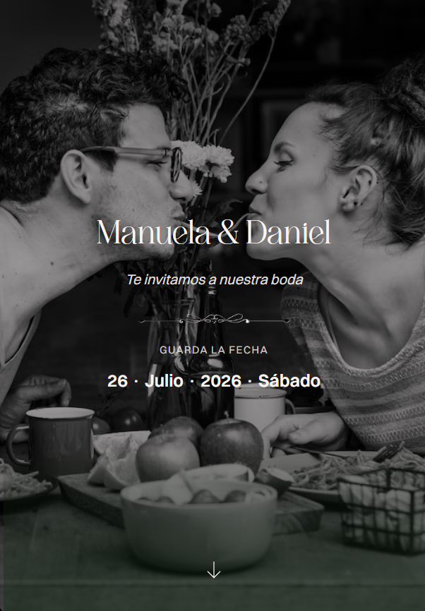 Daniel y Manuela — invitación digital