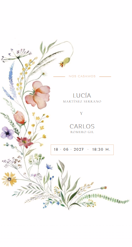 Lucía y Carlos — invitación digital