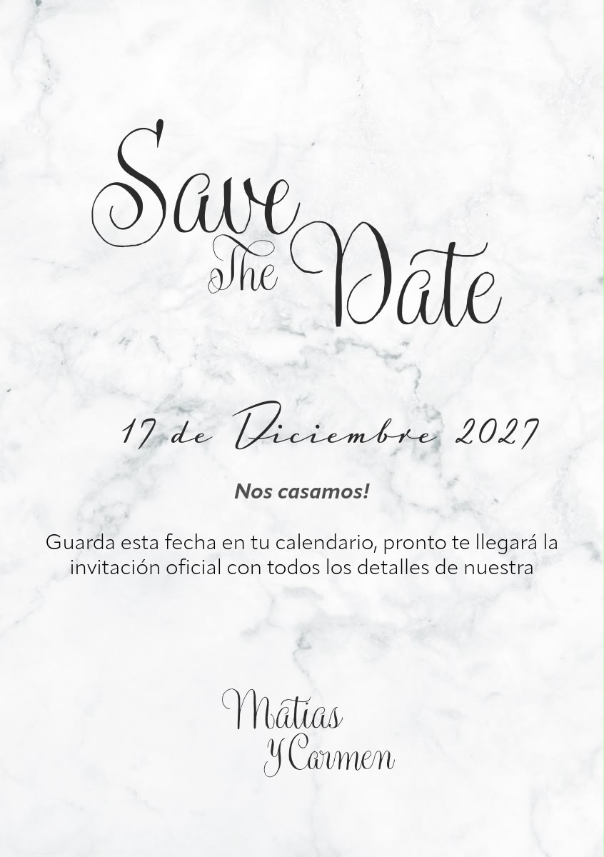 Save the date 5